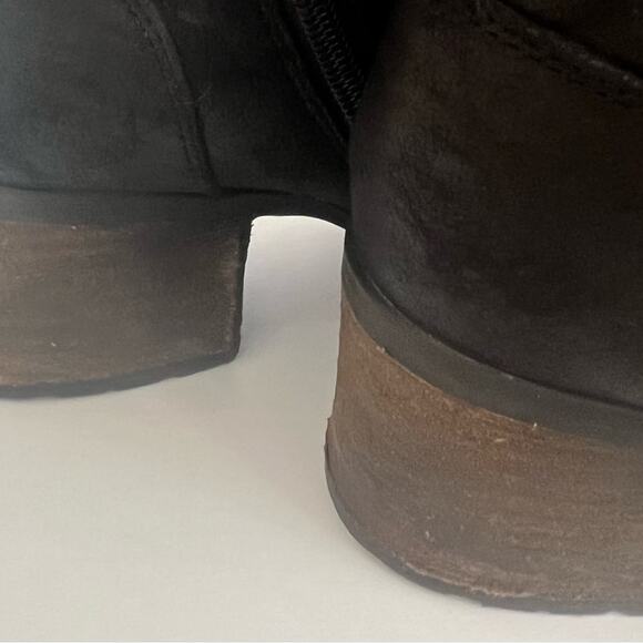 Women's Steve Madden Comfort Black Vegan Leather Lace Up Booties Boots Size 10 - Picture 5 of 7